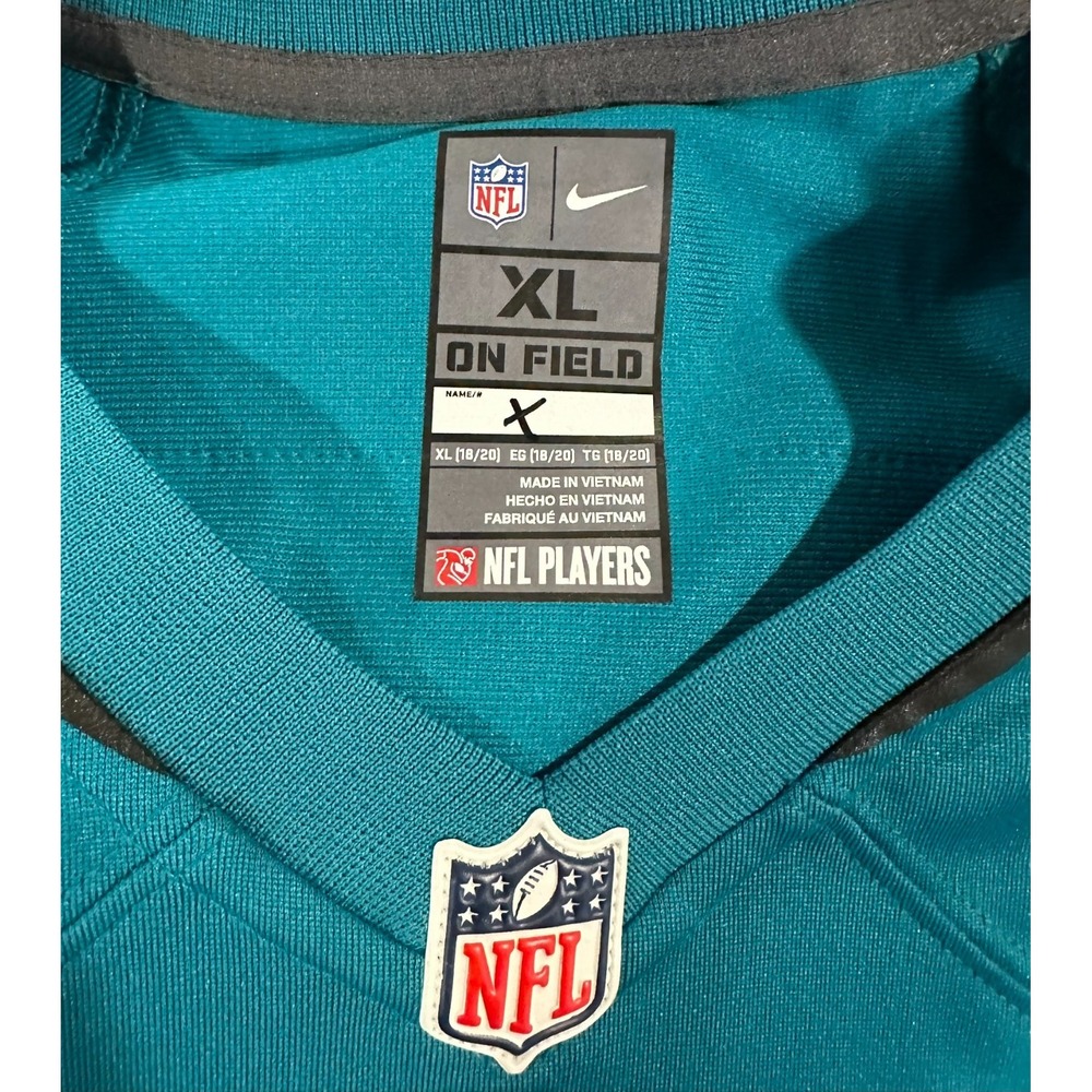 Teal Nike NFL On Field Jacksonville Jaguars Jersey Youth XL (18/20) #20 RAMSEY - Picture 4 of 5